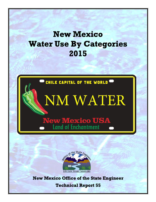 Front cover of the 2015 Water Use and Conservation Report